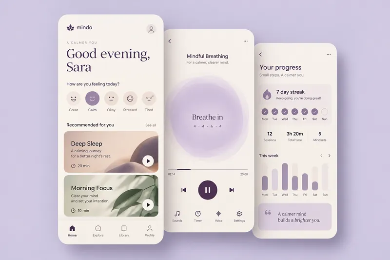 Mindo — Wellness app designed by Uncommon
